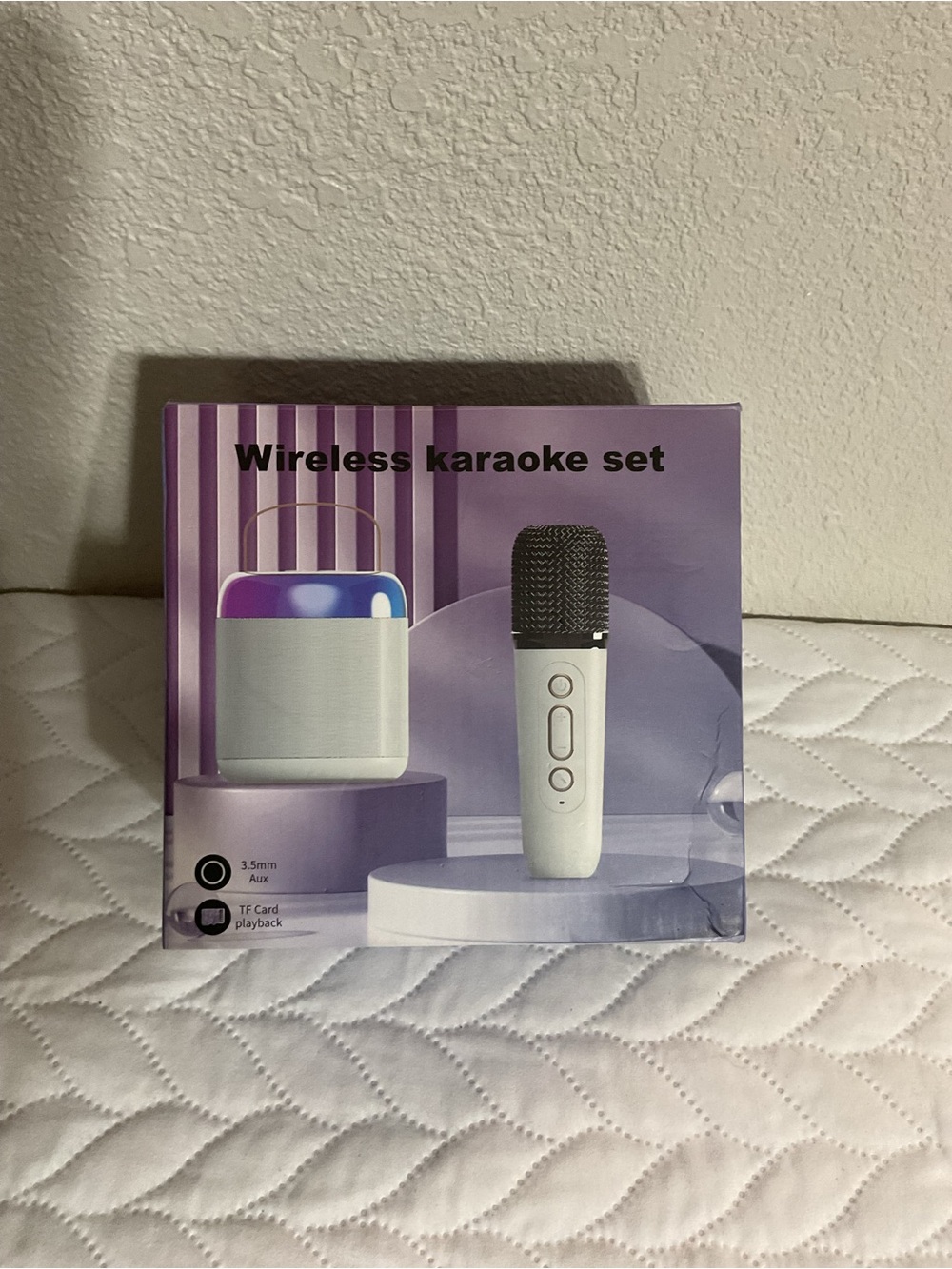 Wireless Karaoke Set - White & Purple